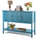 Wooden Sideboard Buffet Console Table-Blue