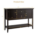 Wooden Sideboard Buffet Console Table-Brown