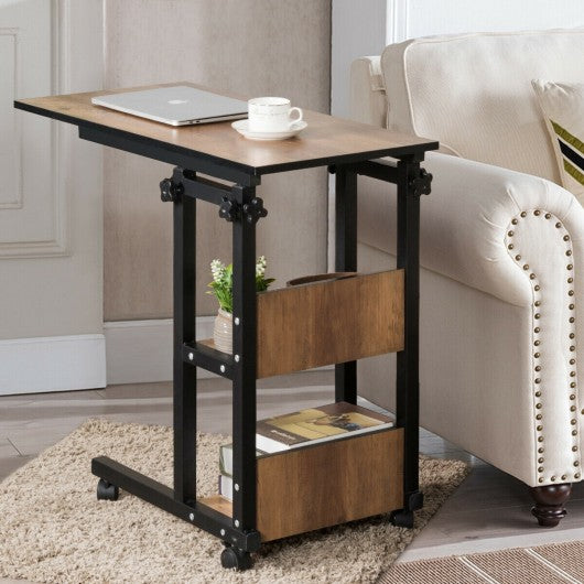 C-Shape Mobile Snack End Side Sofa Laptop Table