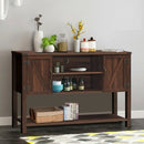 TV Storage Cabinets with Bottom Shelf-Brown