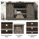 Sliding Barn TV Stand Console Table-Gray