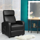 Recliner Sofa Wingback Chair with Massage Function-Black