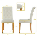 Set of 2 Tufted Dining Chair -Beige