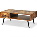 Mid Century Modern Living Room Retro Coffee Table-Brown