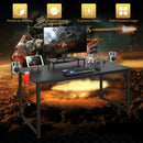 63 inch Gaming Desk with Monitor Shelf Tablet Board