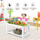 Solid Multifunctional Wood Kids Activity Play Table-White