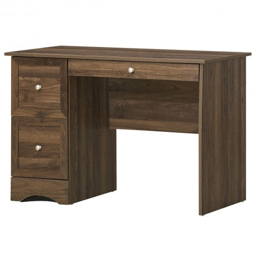 Vintage Study Home Office Computer Desk with 3 Drawers