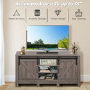 55 Inch TV Sliding Barn Door Entertainment Center