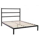 Twin-Full-Queen Size Metal Bed Platform Frame with Headboard-Full Size