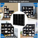 16 Plastic Cube Storage Organizer-Black