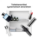 2-Tier Wall-Mounted Storage Cabinet with Double Mirror Doors