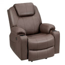 Electric Power Lift Leather Massage Sofa-Brown