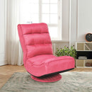5-Position Folding Floor Gaming Chair-Pink