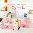 Kids Mermaid Armrest Couch Upholstered  Sofa