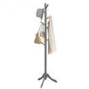 Adjustable Wooden Tree Coat Rack with 8 Hooks-Gray