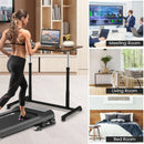 Height Adjustable Computer Desk Sit to Stand Rolling Notebook Table -Brown