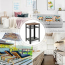 3-Tier Industrial Tall Nightstand Side End Telephone Table