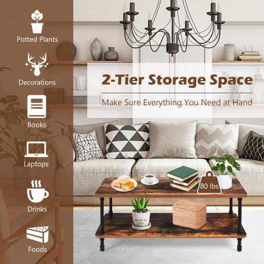 Industrial Rustic Accent Coffee Table