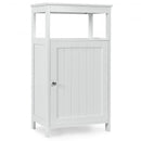 Bathroom Floor Cabinet with Adjustable Shelf-White