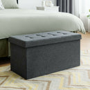 31.5" Fabric Foldable Storage with Removable Storage Bin-Dark Gray