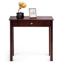 Small Space Console Table with Drawer for Living Room Bathroom Hallway-Espresso