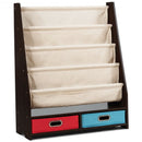 Kids Book and Toys Organizer Shelves-Coffee