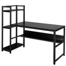 59" Computer Desk Home Office Workstation 4-Tier Storage Shelves-Black