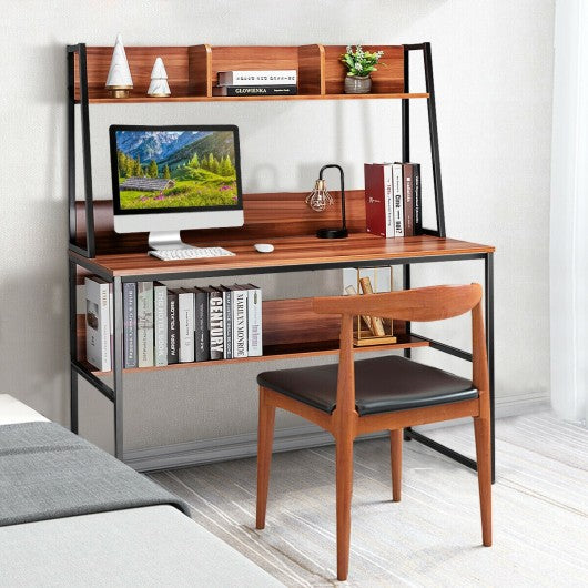 47" Computer Desk Writing Study Table Workstation-Coffee