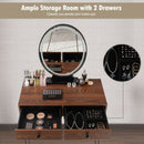 Industrial Makeup Dressing Table with 3 Lighting Modes-Coffee