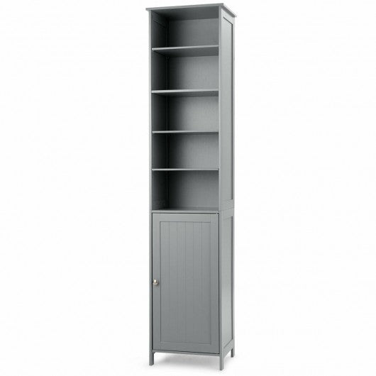 72'' Free Standing Tall Floor Bathroom Storage Cabinet-Gray