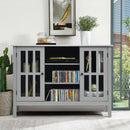 Wooden TV Stand Console Cabinet for 50" TV-Gray