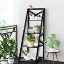 4-Tier Wood Display Storage Bookshelf-Black