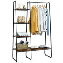 Clothes Rack Free Standing Storage Tower with Metal Frame