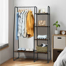 Clothes Rack Free Standing Storage Tower with Metal Frame