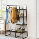 Clothes Rack Free Standing Storage Tower with Metal Frame