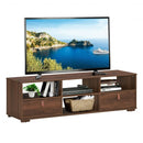 TV Stand Entertainment Media Center Console for TV's up to 60" with Drawers Walnut-Walnut