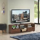TV Stand Entertainment Media Center Console for TV's up to 60" with Drawers Walnut-Walnut