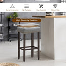 Set of 2 Nailhead Saddle Bar Stools 29" Height