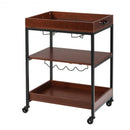 3 Tier Trolley Cart Kitchen Island Serving Bar Cart