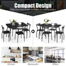 5 Pcs Dining Table Set with 4 Chairs