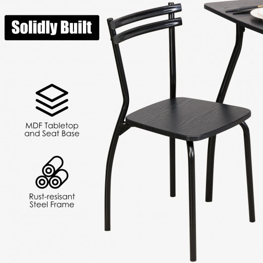 5 Pcs Dining Table Set with 4 Chairs