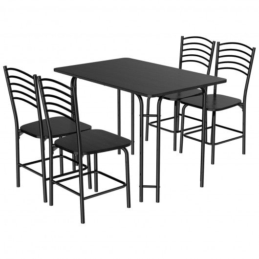 5 pcs Wood Rectangular Dining Table Set