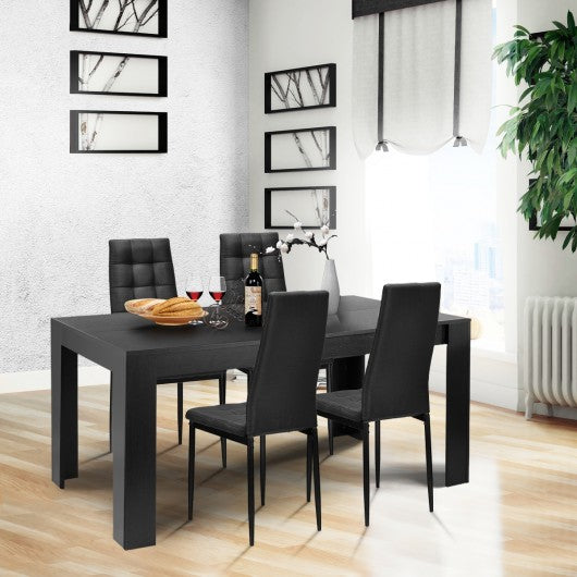 Set of 4 Kitchen Dining Side Fabric Cushion Chairs