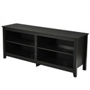 4-Cubby TV Stand Media Console for TV's up to 65" with 3-Position Height Adjustable Shelf