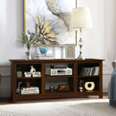 2-Tier 58" TV Stand Entertainment Media Console Center-Walnut