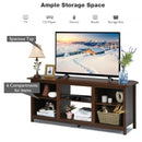 2-Tier Entertainment Media Console Center-Coffee