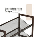 Adjustable to Flat or Slant Shoe Organizer Stand-2-Tier