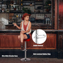 Set of 2 Adjustable Swivel Round Bar Stool  Pub Chair-Red