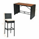 7 PCS Patio Rattan Wicker Dining Furniture Set