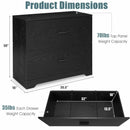 2-Drawer Lateral File Cabinet with Adjustable Bars for Home and Office